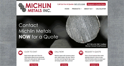 Desktop Screenshot of michlinmetals.com