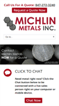Mobile Screenshot of michlinmetals.com